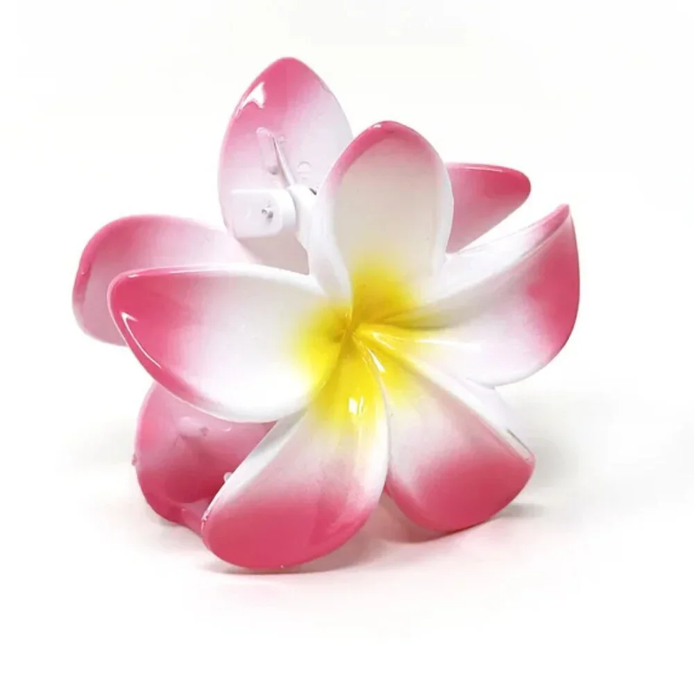 NWT Hawaiian Hot Pink Flower Hair Claw Clip